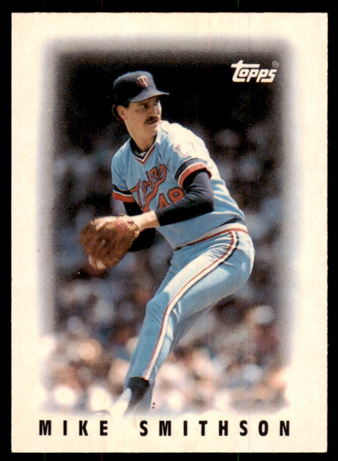 1986 Topps Major League Leaders Minis Mike Smithson. Baseball Cards #24