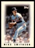 1986 Topps Major League Leaders Minis Mike Smithson. Baseball Cards #24