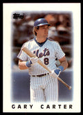 1986 Topps Major League Leaders Minis Gary Carter. Baseball Cards #50