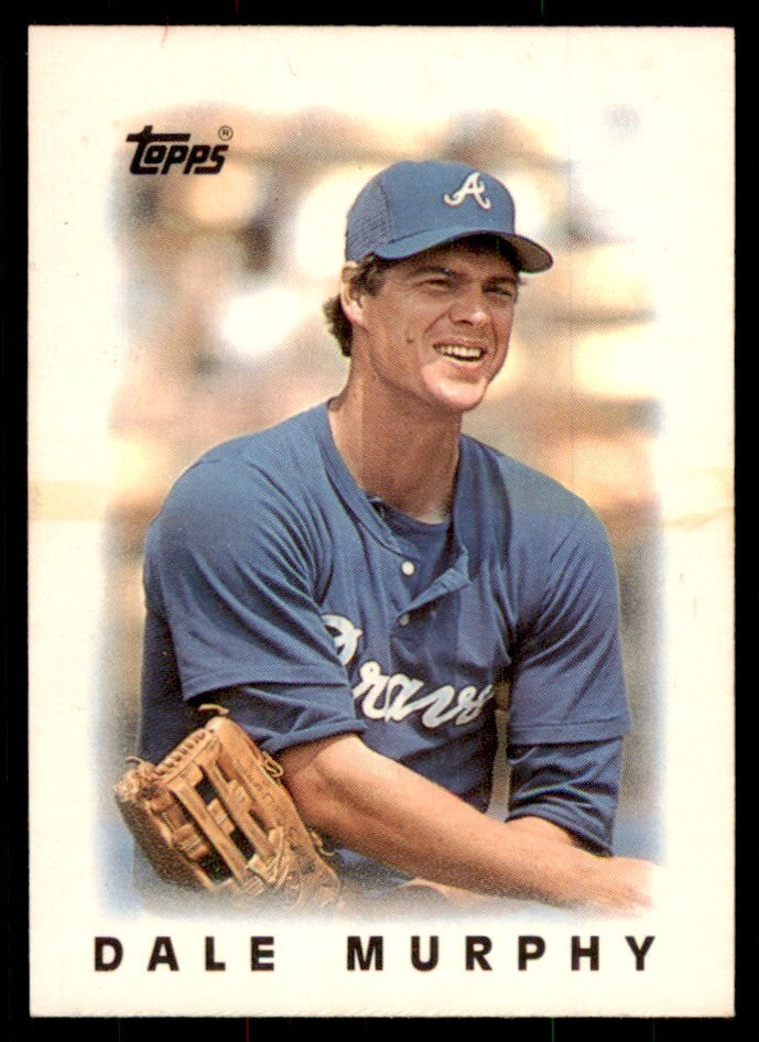 1986 Topps Major League Leaders Minis Dale Murphy Baseball Cards #37
