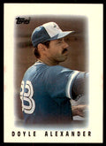 1986 Topps Major League Leaders Minis Doyle Alexander Baseball Cards #34