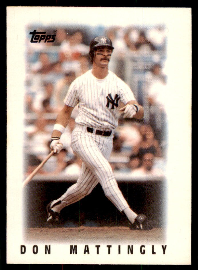 1986 Topps Major League Leaders Minis Don Mattingly Baseball Cards #28