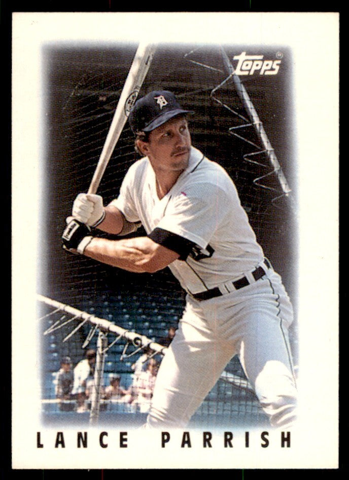 1986 Topps Major League Leaders Minis Lance Parrish. Baseball Cards #15