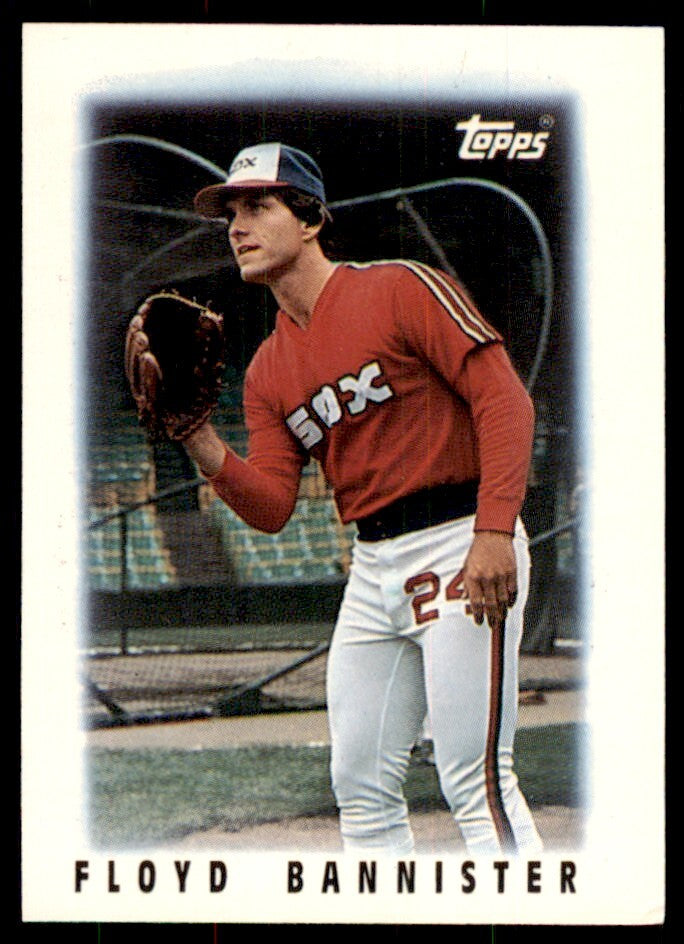 1986 Topps Major League Leaders Minis Floyd Bannister 101 Baseballl Cards #9