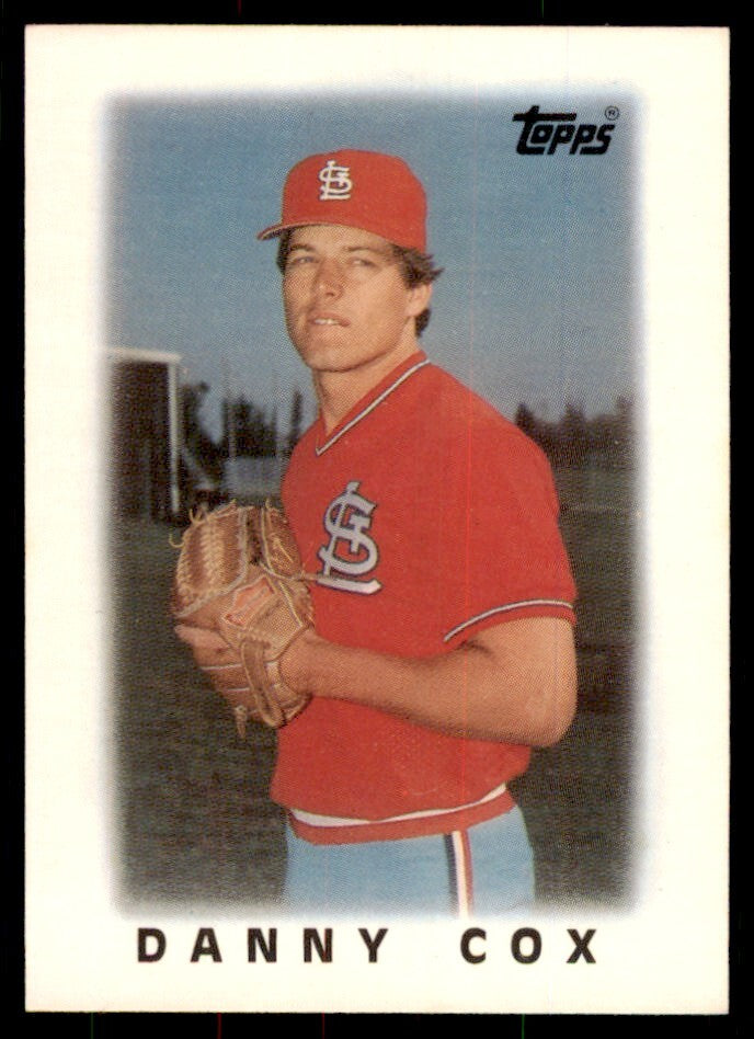 1986 Topps Major League Leaders Minis Danny Cox 101 Baseballl Cards #61