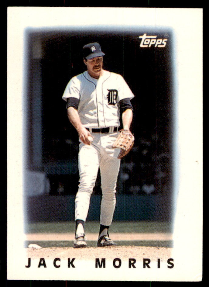 1986 Topps Major League Leaders Minis Jack Morris 101 Baseballl Cards #14