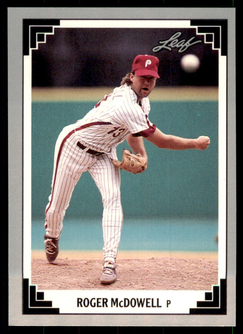1991 Leaf Roger McDowell Baseball Cards #410