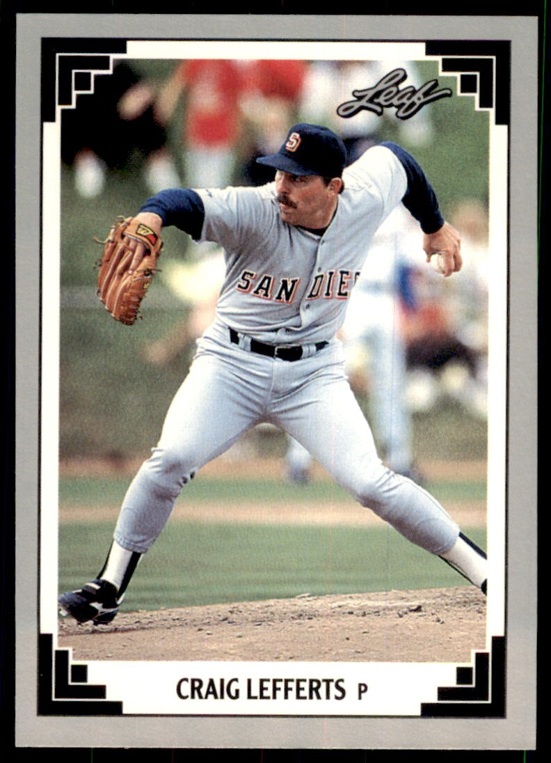 1991 Leaf Craig Lefferts Baseball Cards #390