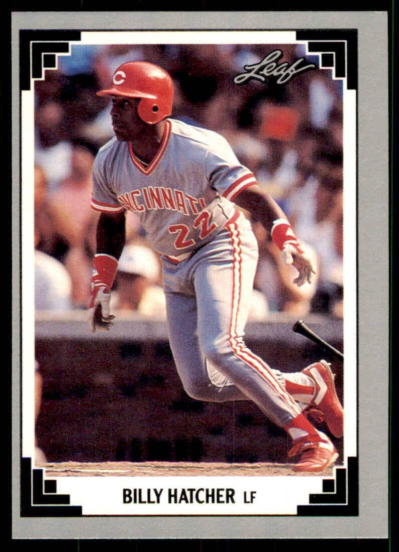 1991 Leaf Billy Hatcher Baseball Cards #205