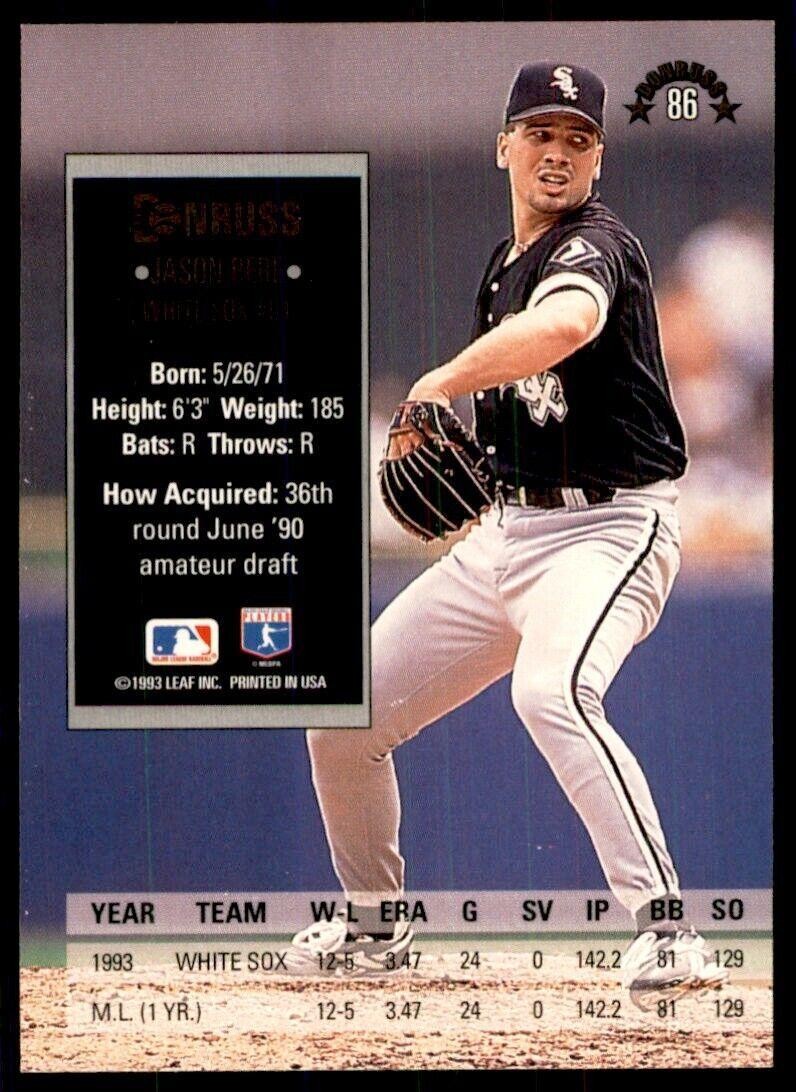 1994 Donruss Jason Bere Baseball Cards #86