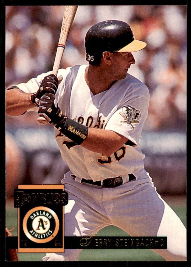 1994 Donruss Terry Steinbach Baseball Cards #254