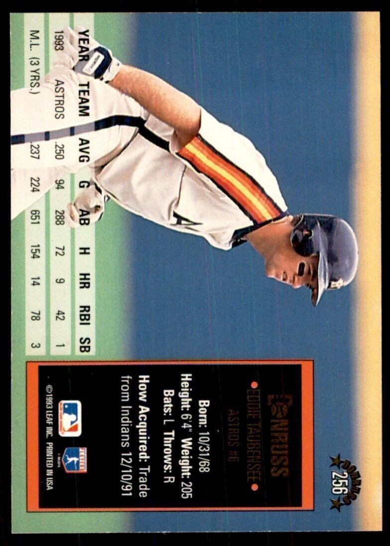1994 Donruss Eddie Taubensee Baseball Cards #256