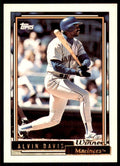 1992 Topps Gold Winners Alvin Davis Baseball Cards #130