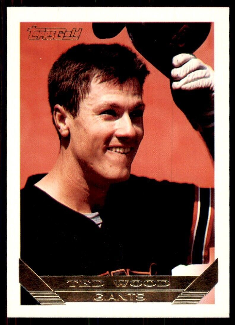 1993 Topps Gold Ted Wood A Baseball Cards #698