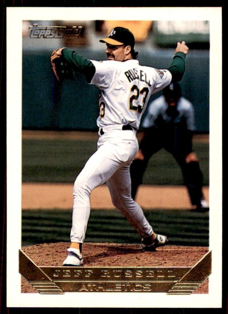 1993 Topps Gold Jeff Russell. Baseball Cards #736