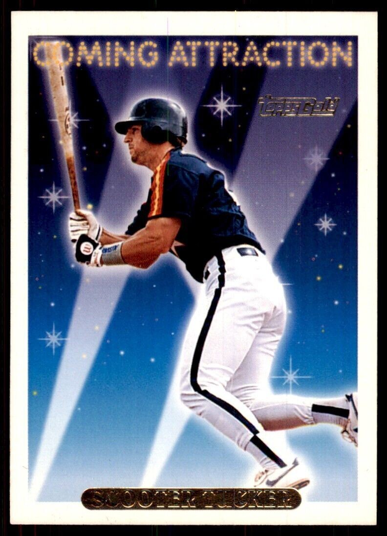 1993 Topps Gold Scooter Tucker Houston Astros #814