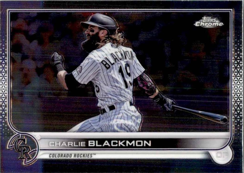 2022 Topps Chrome Charlie Blackmon A Baseball Cards #37