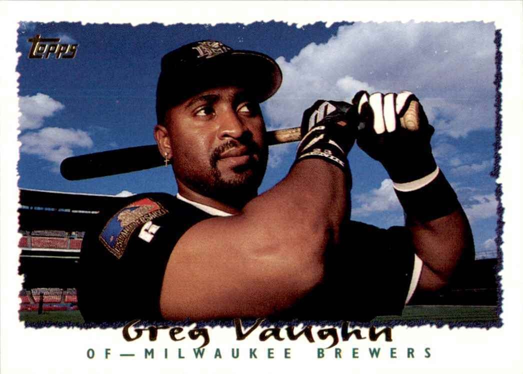 1995 Topps Greg Vaughn Baseball Cards #452