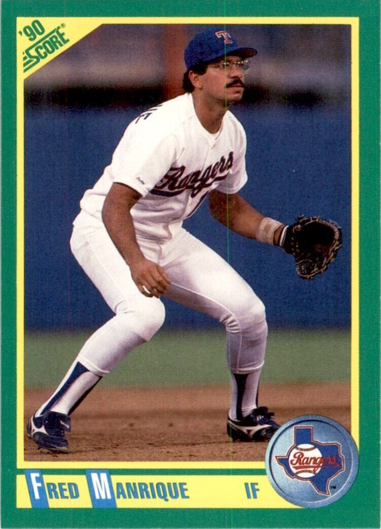 1990 Score Fred Manrique Baseball  Cards #166