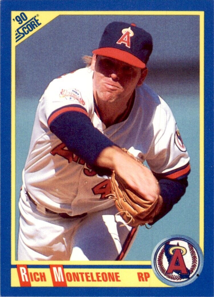 1990 Score Rich Monteleone Baseball  Cards #565