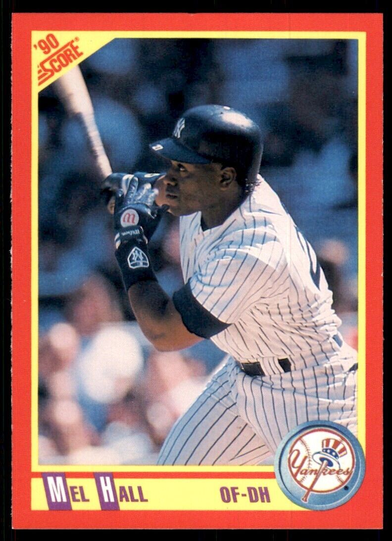 1990 Score Mel Hall Baseball Cards #383