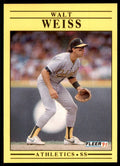 1991 Fleer Walt Weiss Baseball Cards #26