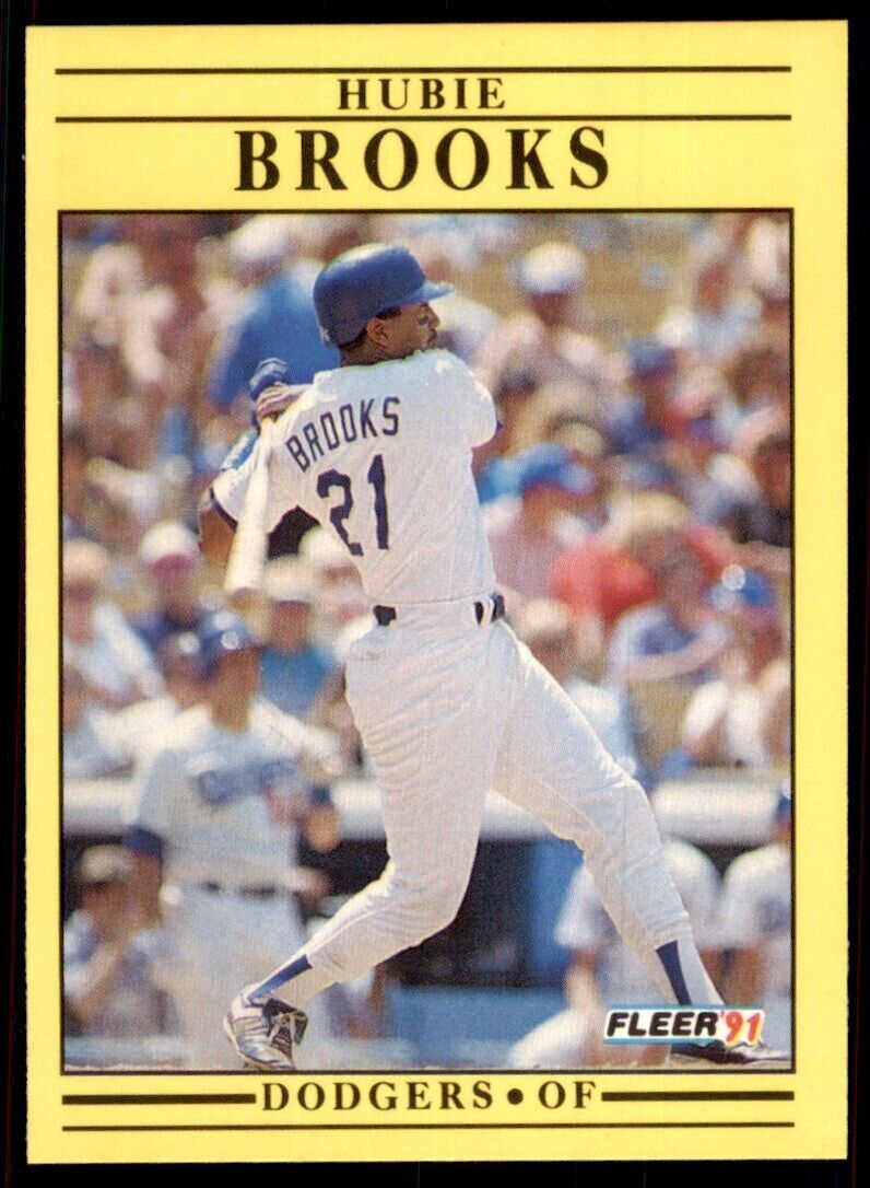 1991 Fleer Hubie Brooks Baseball Cards #195