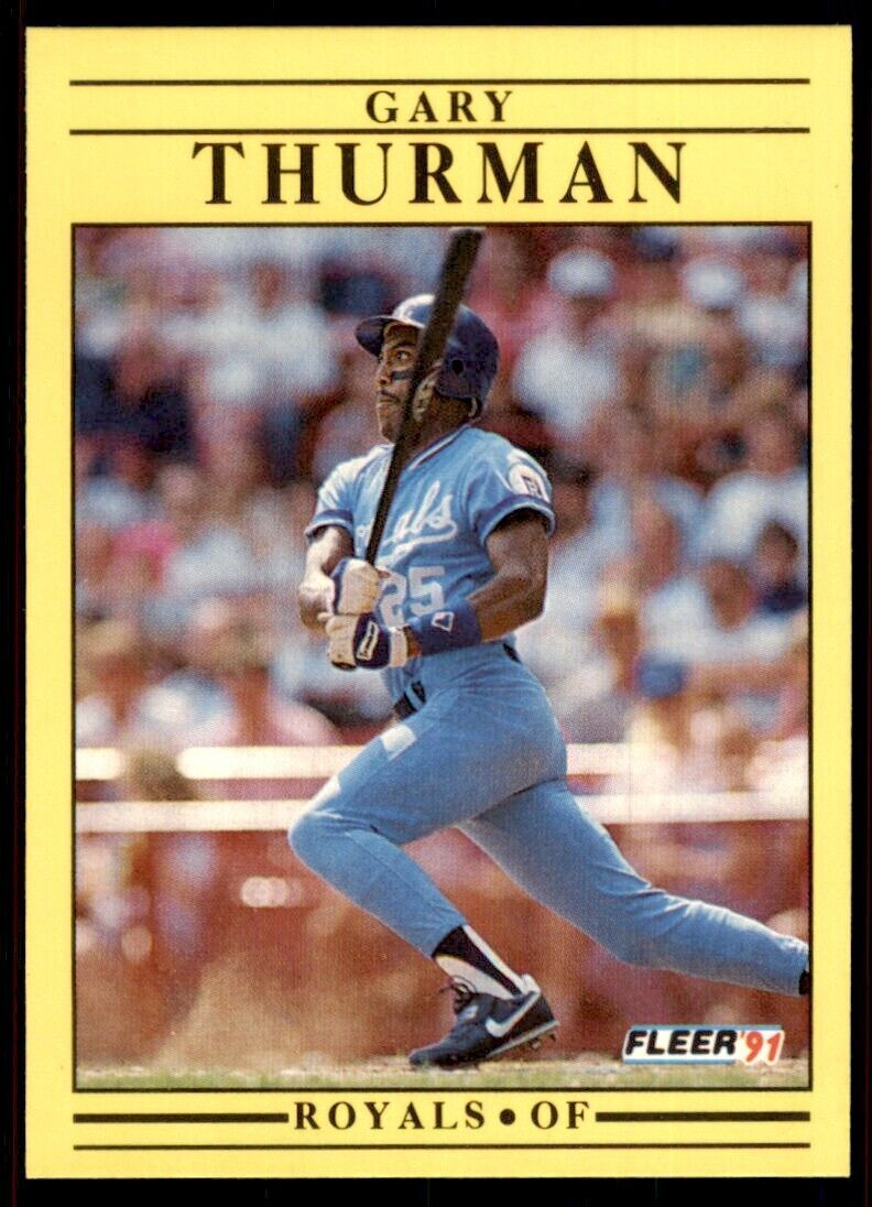 1991 Fleer Gary Thurman Baseball Cards #573