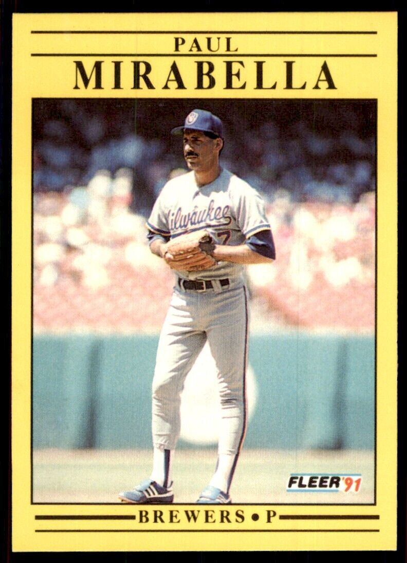 1991 Fleer Paul Mirabella Baseball Cards #590