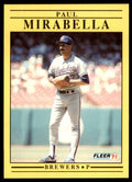 1991 Fleer Paul Mirabella Baseball Cards #590