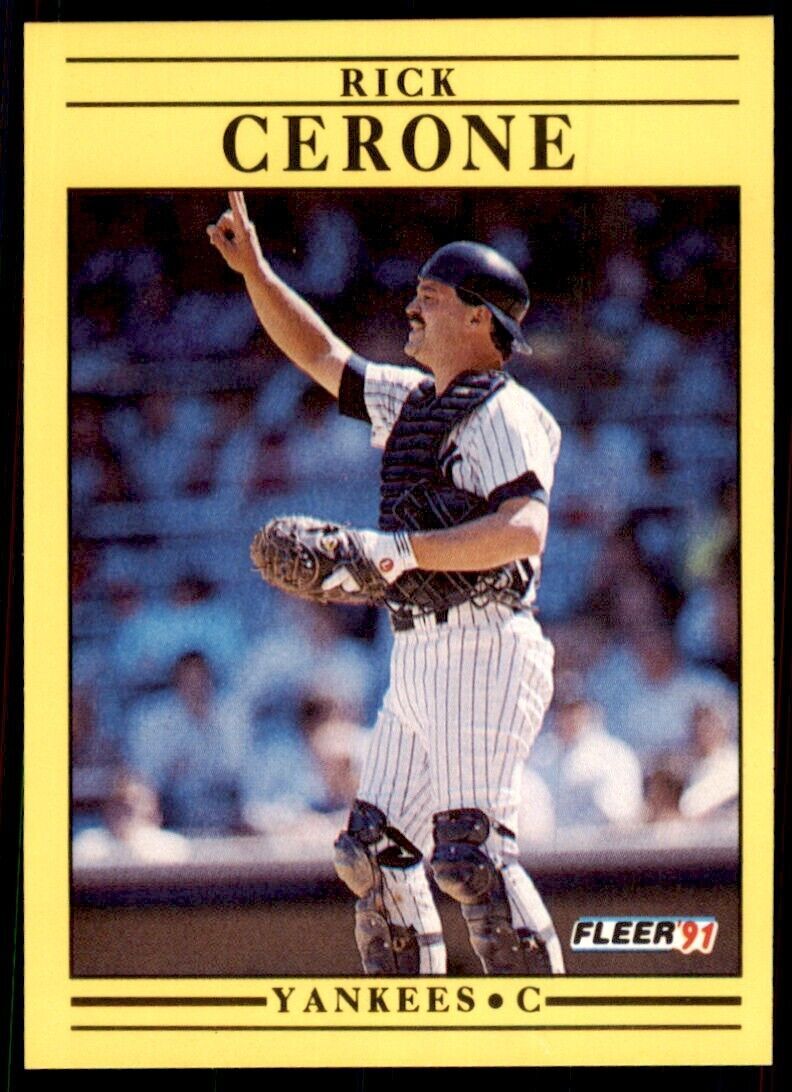 1991 Fleer Rick Cerone Baseball Cards #660