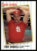 1987 Fleer League Leaders Todd Worrell A Baseball Cards #44