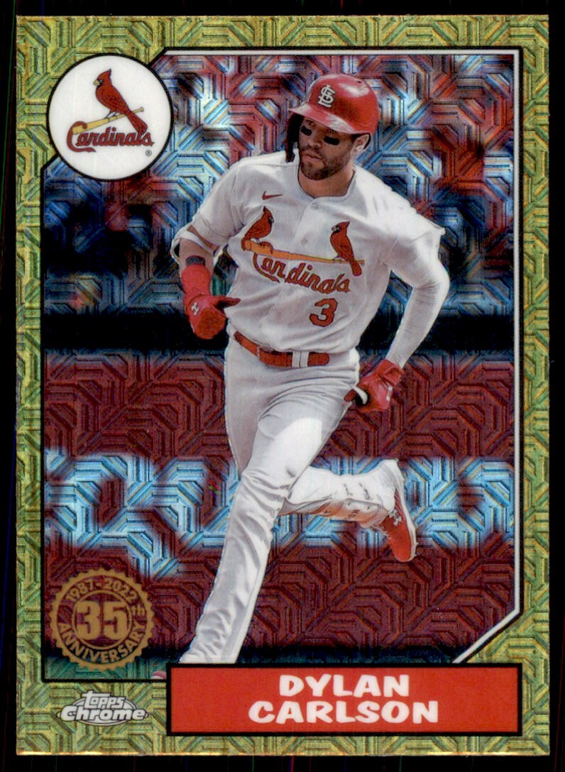 2022 Topps Chrome Dylan Carlson Baseball Cards #T87C2-29