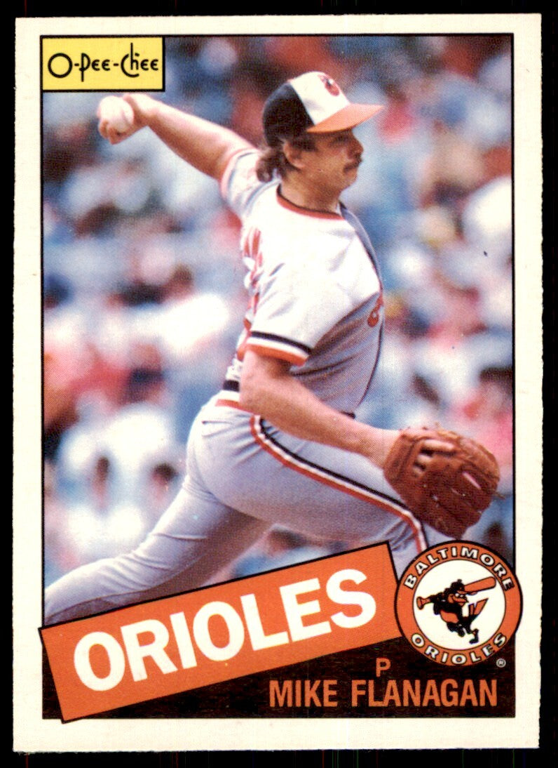 1985 O-Pee-Chee Mike Flanagan Baseball Cards #46