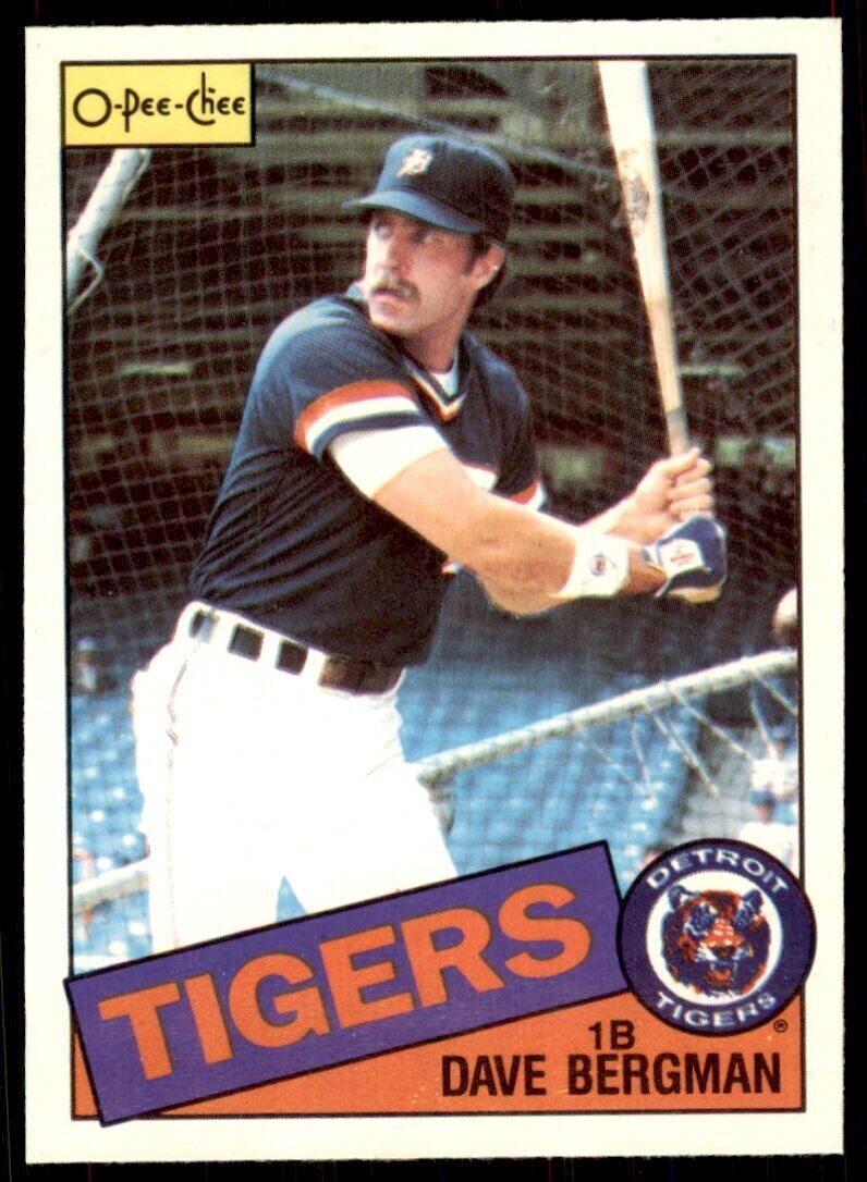 1985 O-Pee-Chee Dave Bergman Baseball Cards #368