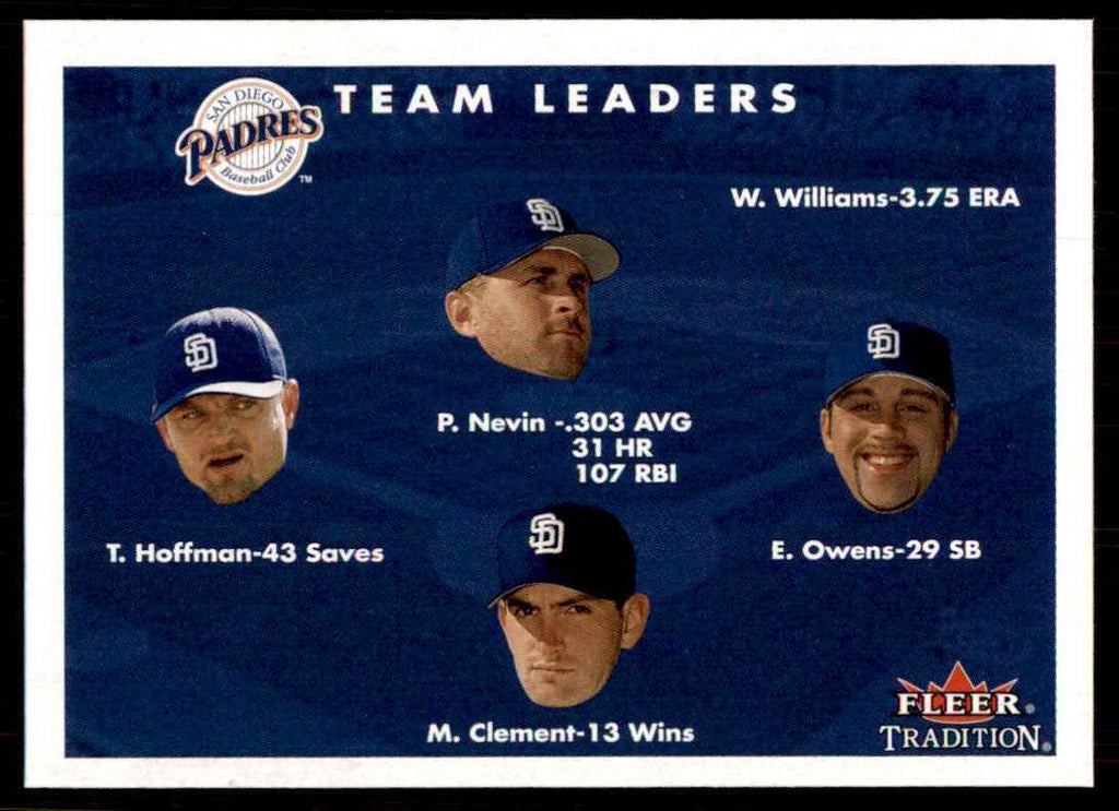 2001 Fleer Tradition Nevin/Hoffman/Owens/Clement Baseball Cards #436
