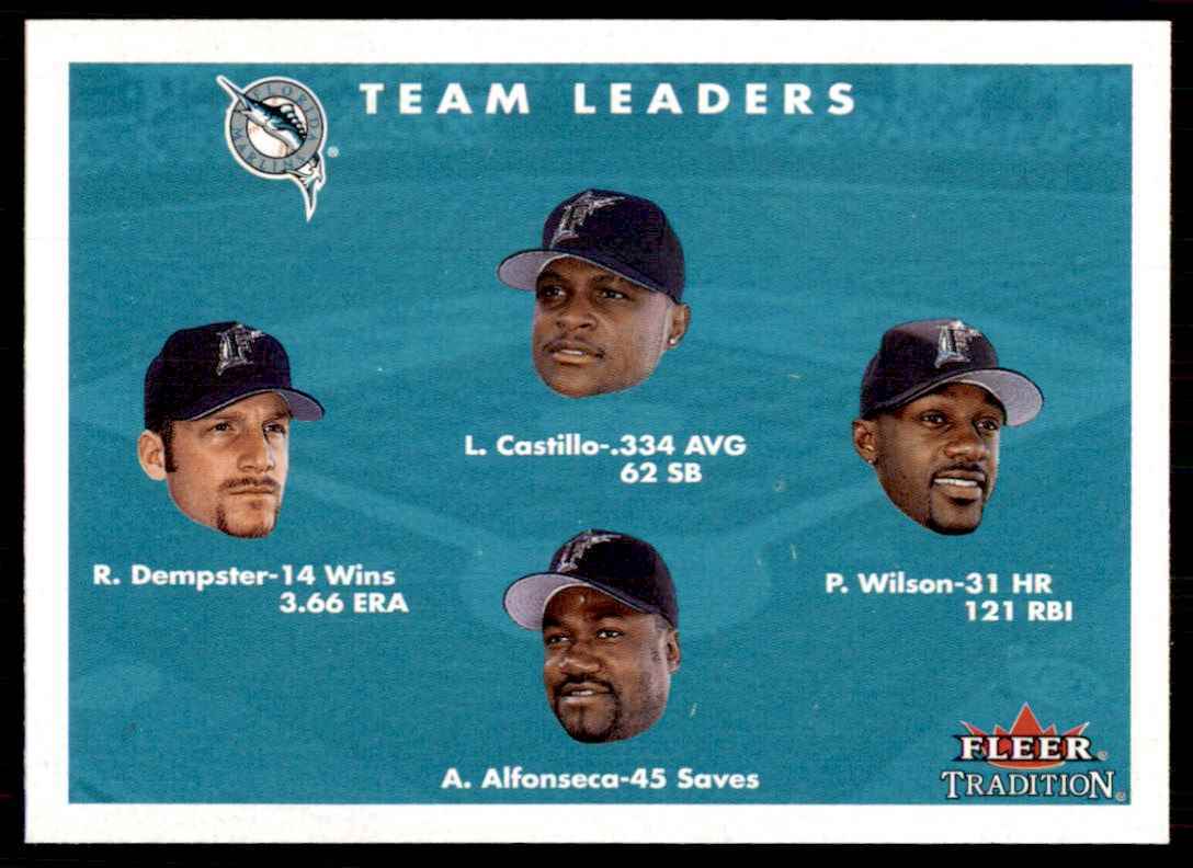 2001 Fleer Tradition Castillo/Dempster/Wilson/Alfonseca Baseball Cards #423