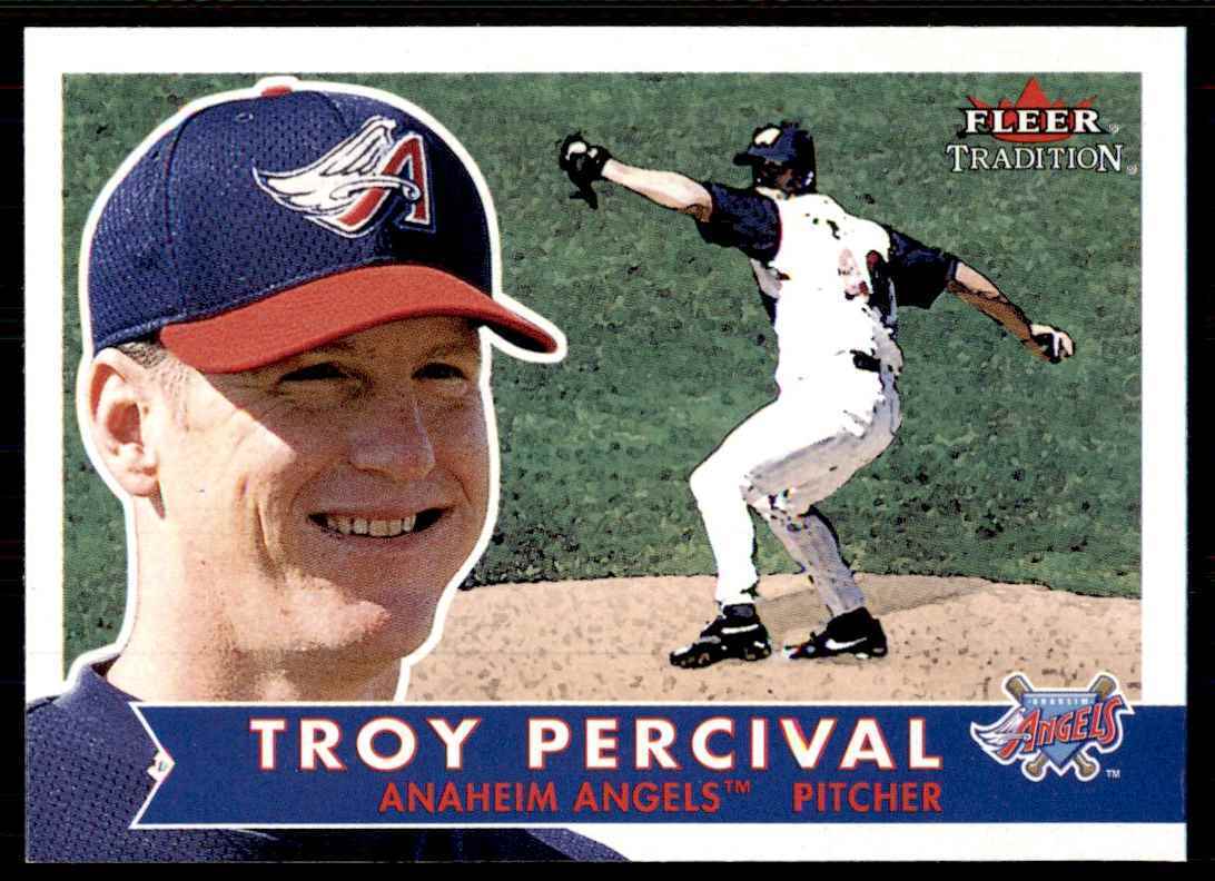 2001 Fleer Tradition Troy Percival Baseball Cards #345