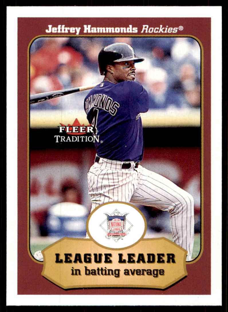 2001 Fleer Tradition Jeffrey Hammonds Baseball Cards #385
