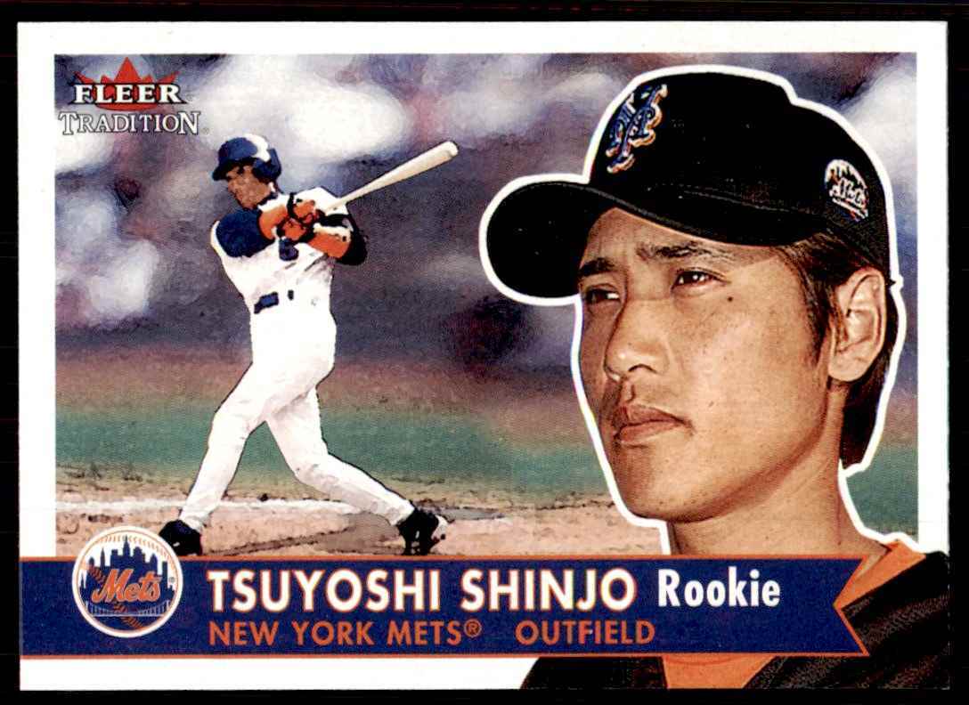 2001 Fleer Tradition Tsuyoshi Shinjo Rookie Baseball Cards #453