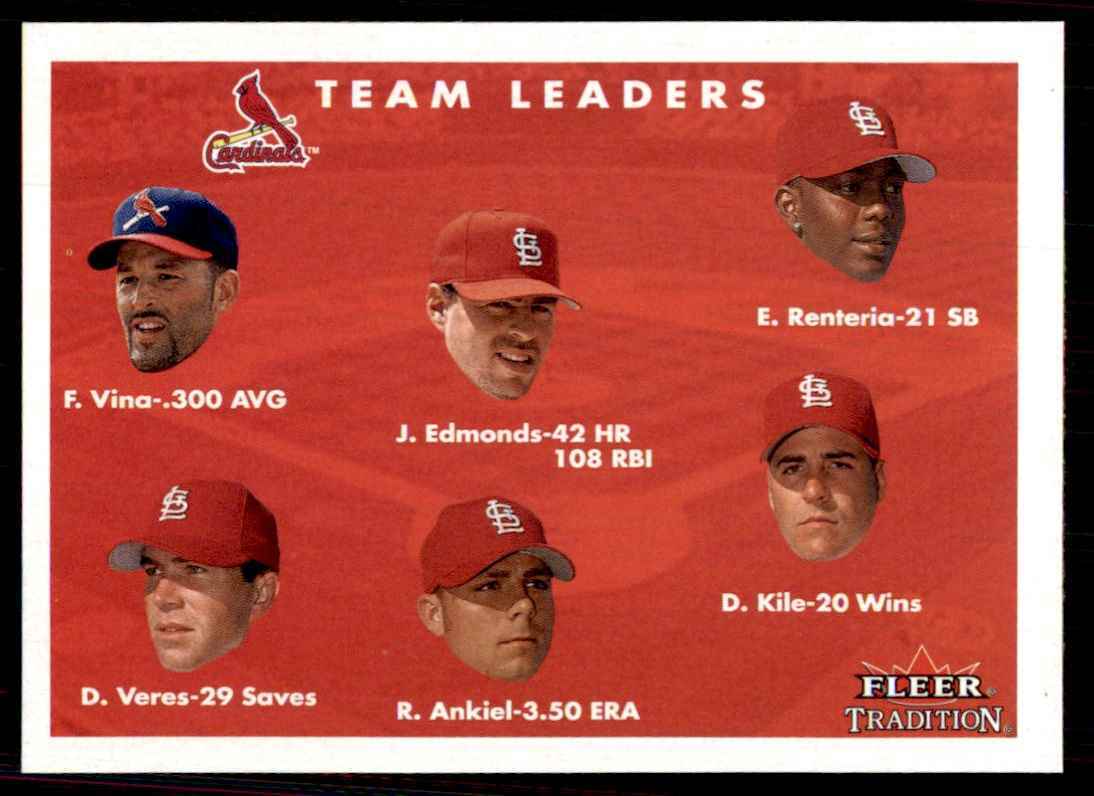 2001 Fleer Tradition Vina/Edmonds/Renteria/Veres/Ankiel/Kile Baseball Cards #426