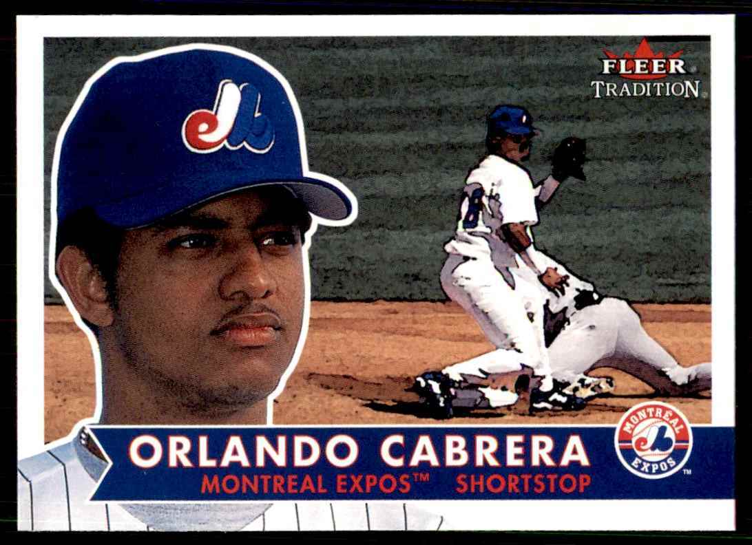 2001 Fleer Tradition Orlando Cabrera Baseball Cards #66
