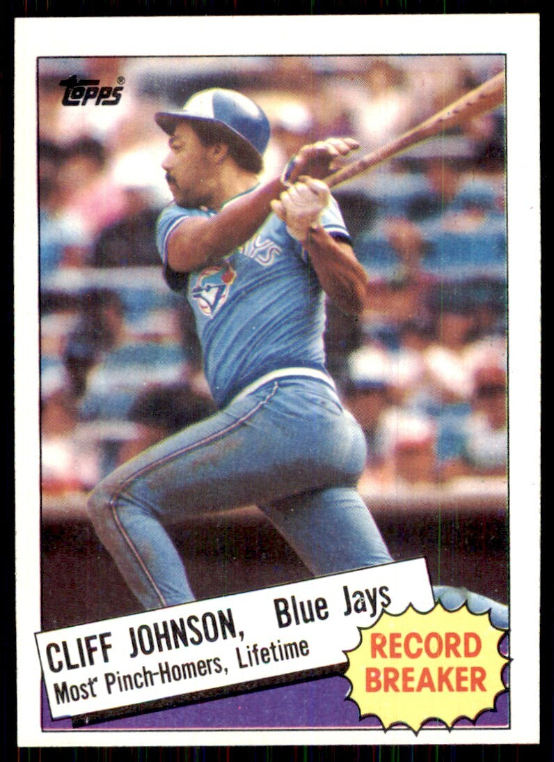 1985 Topps. Cliff Johnson Baseball Cards #4