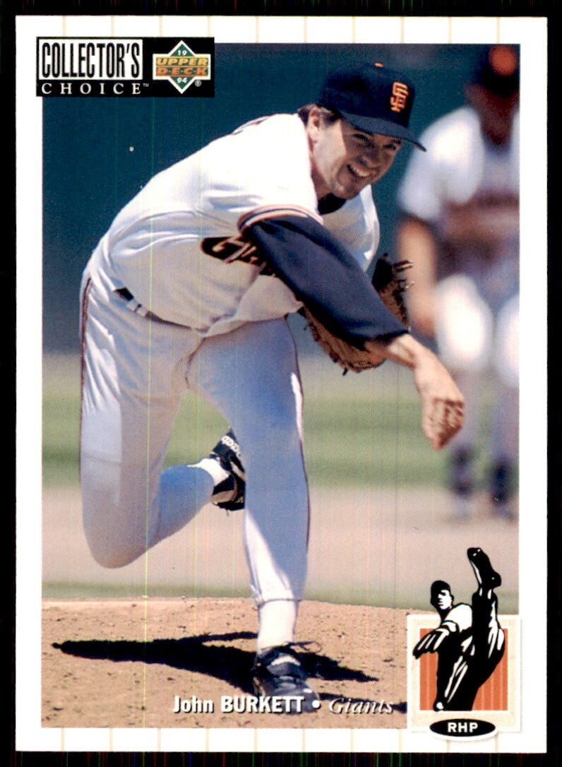 1994 Upper Deck John Burkett Baseball Cards #68
