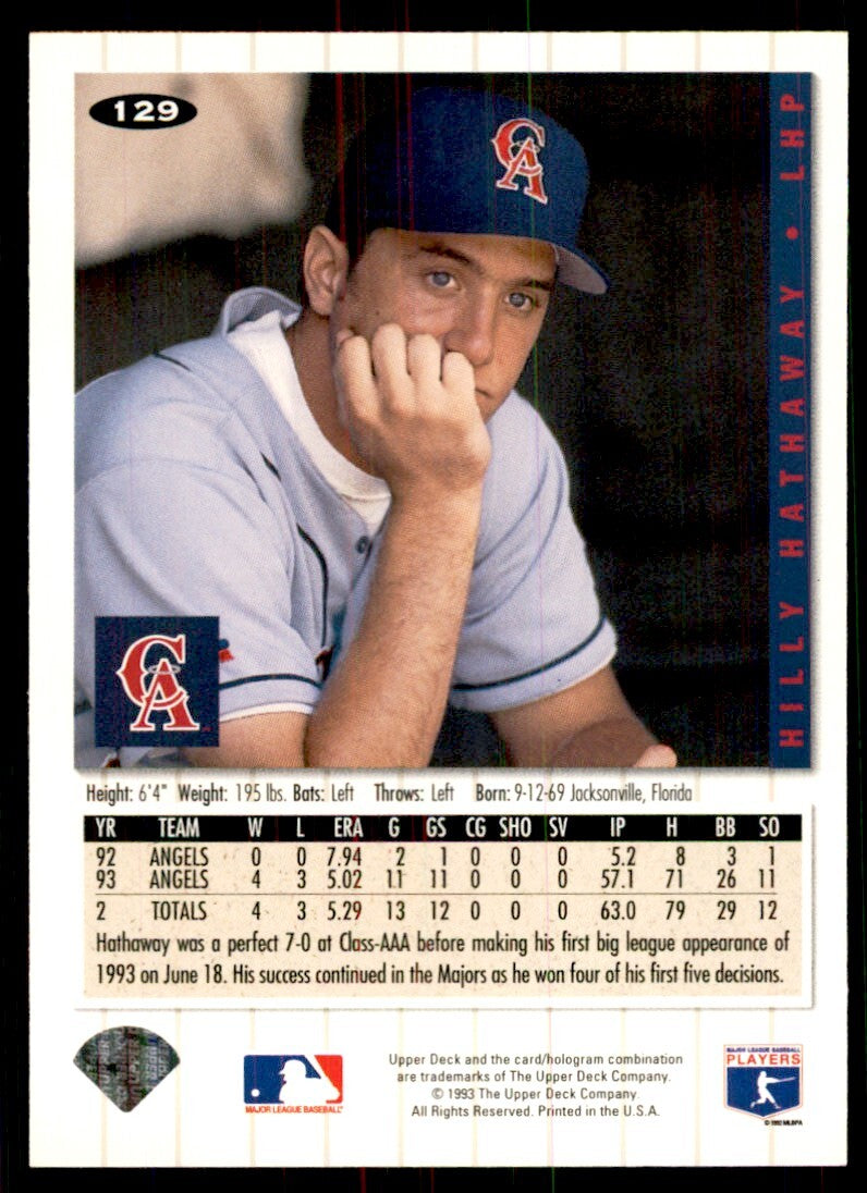 1994 Upper Deck Hilly Hathaway Baseball Cards #129