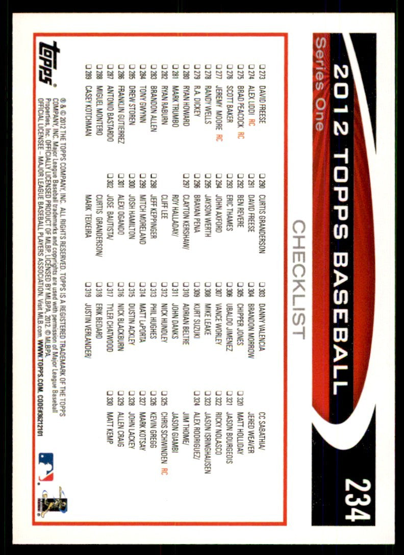 2012 Topps Mark Teixeira Baseball Cards #234