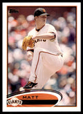 2012 Topps. Matt Cain Baseball Cards #155