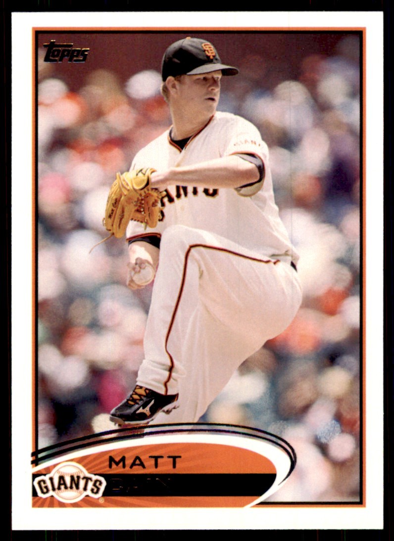 2012 Topps. Matt Cain Baseball Cards #155