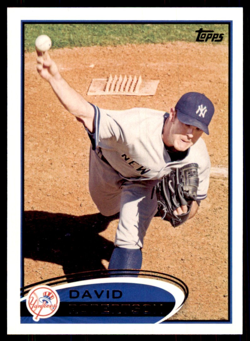 2012 Topps; David Robertson A Baseball Cards #206
