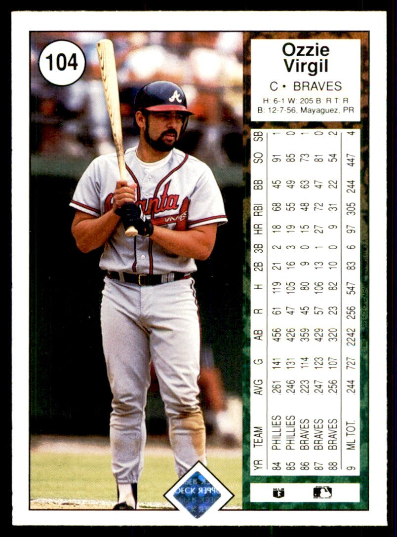 1989 Upper Deck Ozzie Virgil Baseball Cards #104
